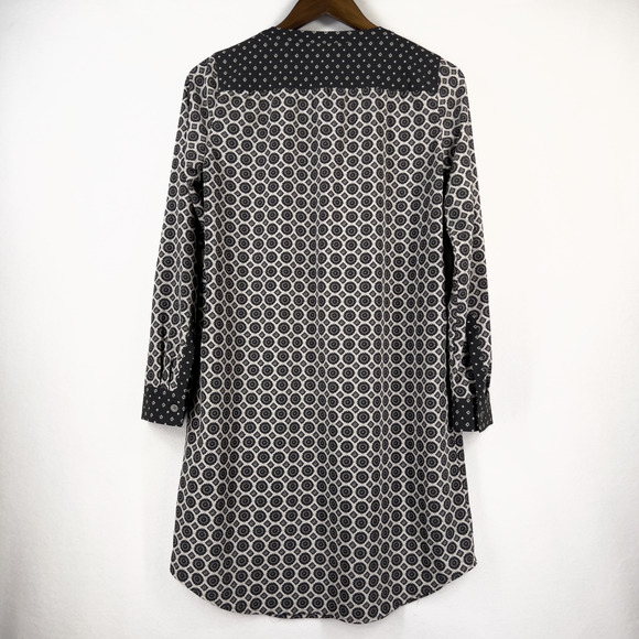 Ann Taylor Loft Dress Geometric Floral Retro Size XS - Picture 4 of 5